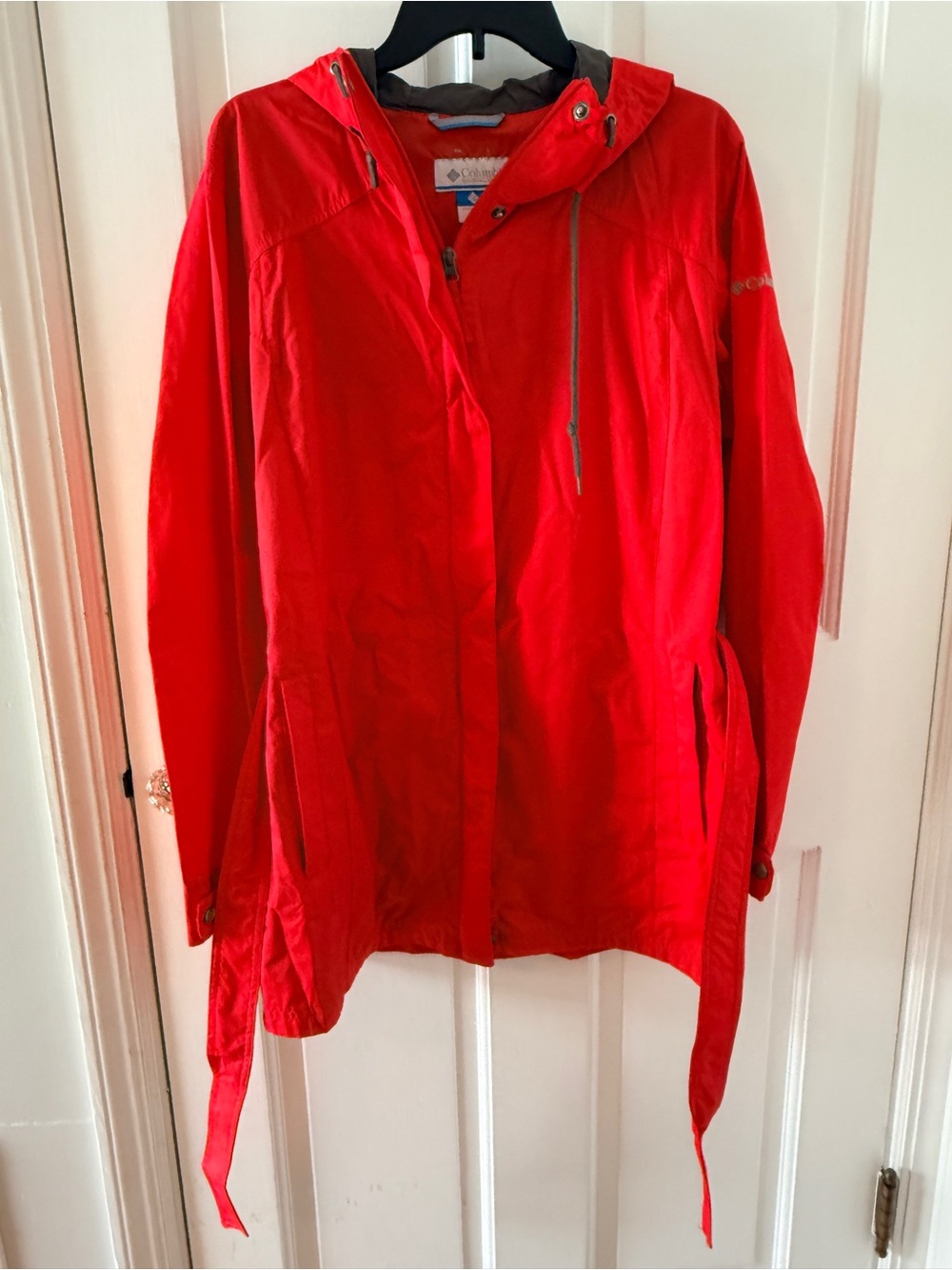 Columbia Women’s Bright Red Hooded Trench Coat